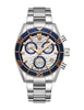 Quantum Men's Chronograph Watch Silver Dial Metal Band, PWG1199.530