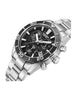 Quantum Men's Chronograph Watch Black Dial Metal Band, PWG1199.350