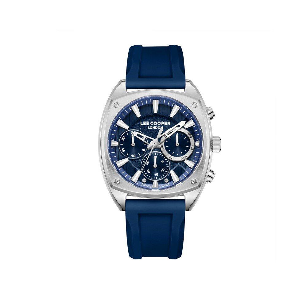 Lee Cooper Men's  Multifunction Watch Dark Blue Dial With Dark Blue SiliconeStrap,LC08237.099
