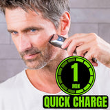 Wahl Stainless Steel All In One Trimmer Set, Durable Cordless Grooming Kit for Beard & Hair09818-727