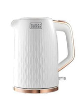 Black+Decker, Cordless Kettle, 1.7 L, Rose Gold White(Textured design),JC190W