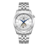 Beverly Hills Polo Club Men's Automatic Watch, Silver Dial  With Two Tone Metal Band, BP3816X.330