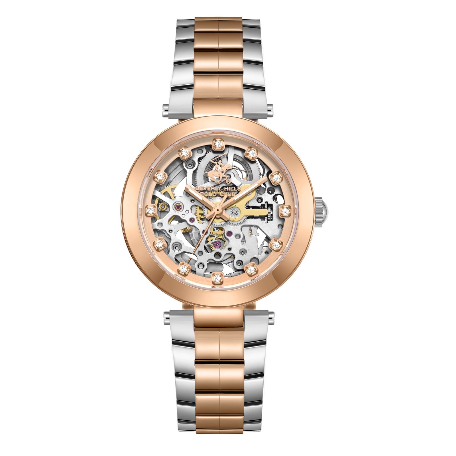 Beverly Hills Polo Club, Men's, Analog Watch, Silver Dial, with Stainless Steel Band, BH-BP3800X.530