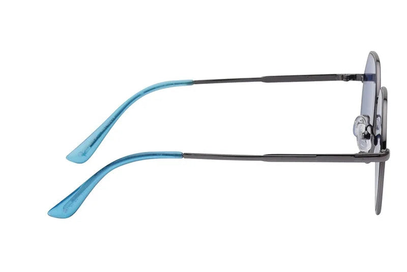 Fastrack Women's Round Sunglasses, Blue Lens, UV protected, M274BL1 - image 3