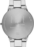 Titan Edge Gleam Champagne Dial Two-Tone Stainless Steel Watch for Women, 2734BM01