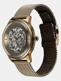 Titan Men's Automatic Watch Analog Green Dial with Green Mesh Band, 90110QM03