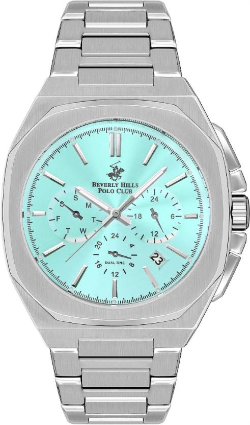 Beverly Hills Polo Club, Men's, Analog Watch, Blue Dial, with Stainless Steel Band, BH-BP3210X.300