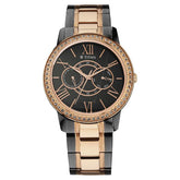 Titan Royale Men's Multifunction Watch Analog Marble Dial With Dual-Tone Stainless Steel Band, 10002KM01