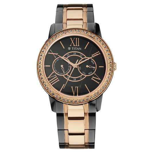 Titan, Men, Analog, Watch, Marble Dial, Stainless steel Strap, 10002KM01