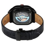 Titan Men's Caelum Tiger Eye Automatic Stellar Edition Brown Dial With Black Leather Strap, 10008NL02