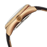 Titan Stellar Cupola Analog Men's Watch with Sun Moon Phase, Silver Dial and Brown Leather Strap Watch,10011QL01