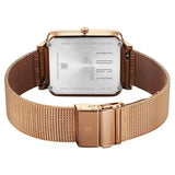 Titan Edge Quad Men's Watch Analog White Dial With Rose Gold Stainless Steel Band, 10017WM01