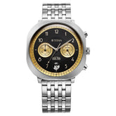 Titan Timeless Treasures Men's Watch Analog Black Dial With Silver Stainless Steel Band, 10022SM02
