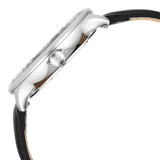 Titan Timeless Treasures Men's Watch Analog White Dial With Black Leather Strap, 10023SL05