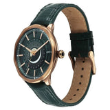 Titan Stellar Analog Men's Watch with Sun Moon Phase and Green Dial and Green Leather Strap,10028QL01