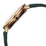 Titan Stellar Analog Men's Watch with Sun Moon Phase and Green Dial and Green Leather Strap,10028QL01