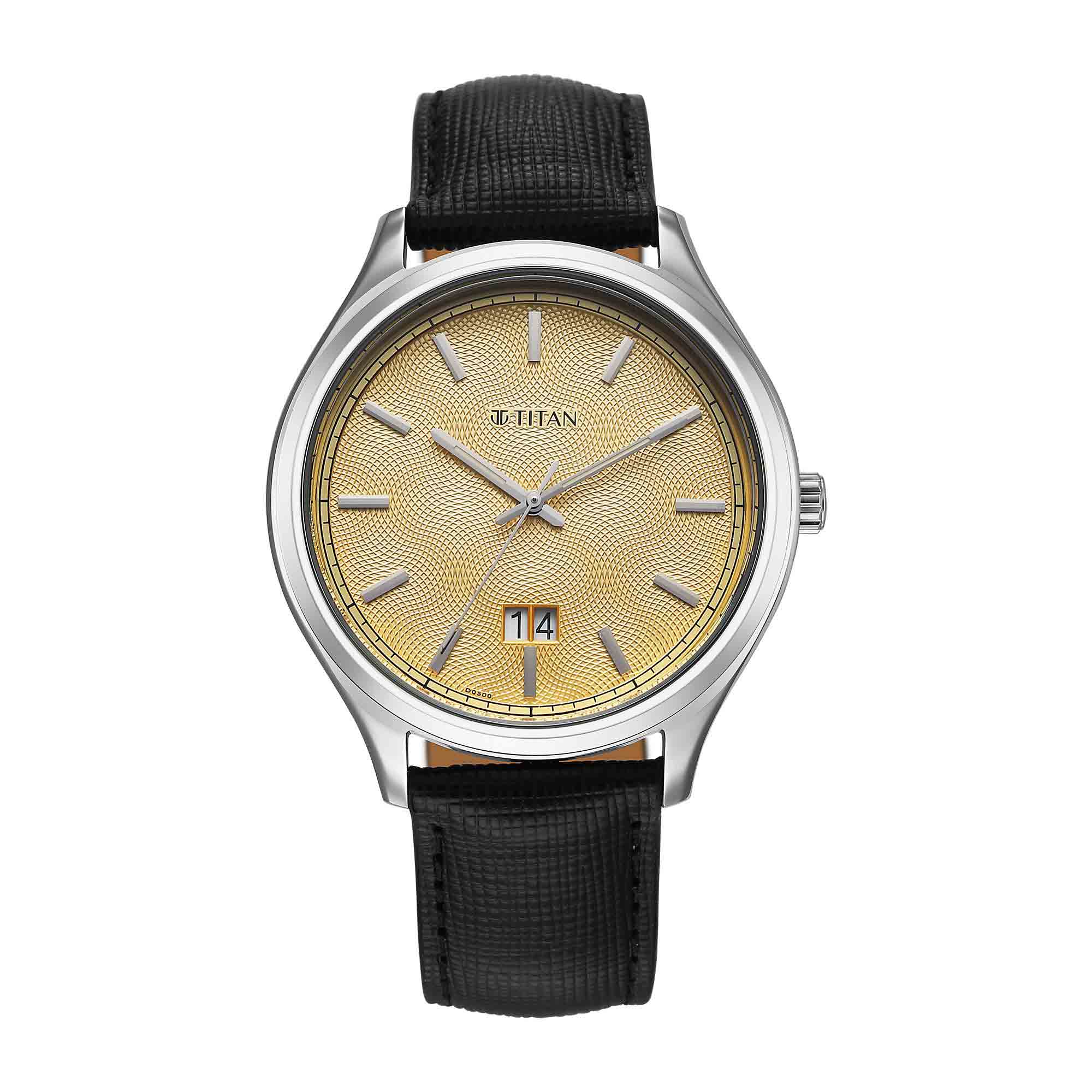 Titan, Men's, Analog Watch, TI-10033SL05