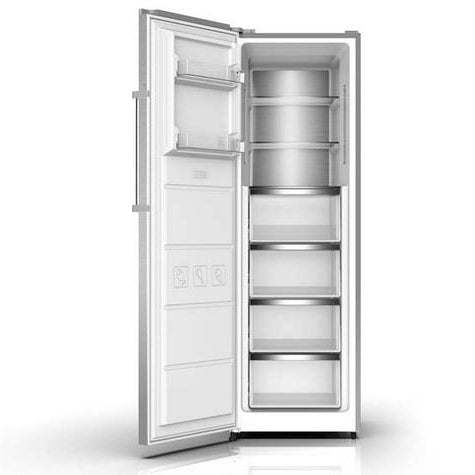 Zen, Upright Freezer Silver Finish With Lock & Key 440L, ZUF440S