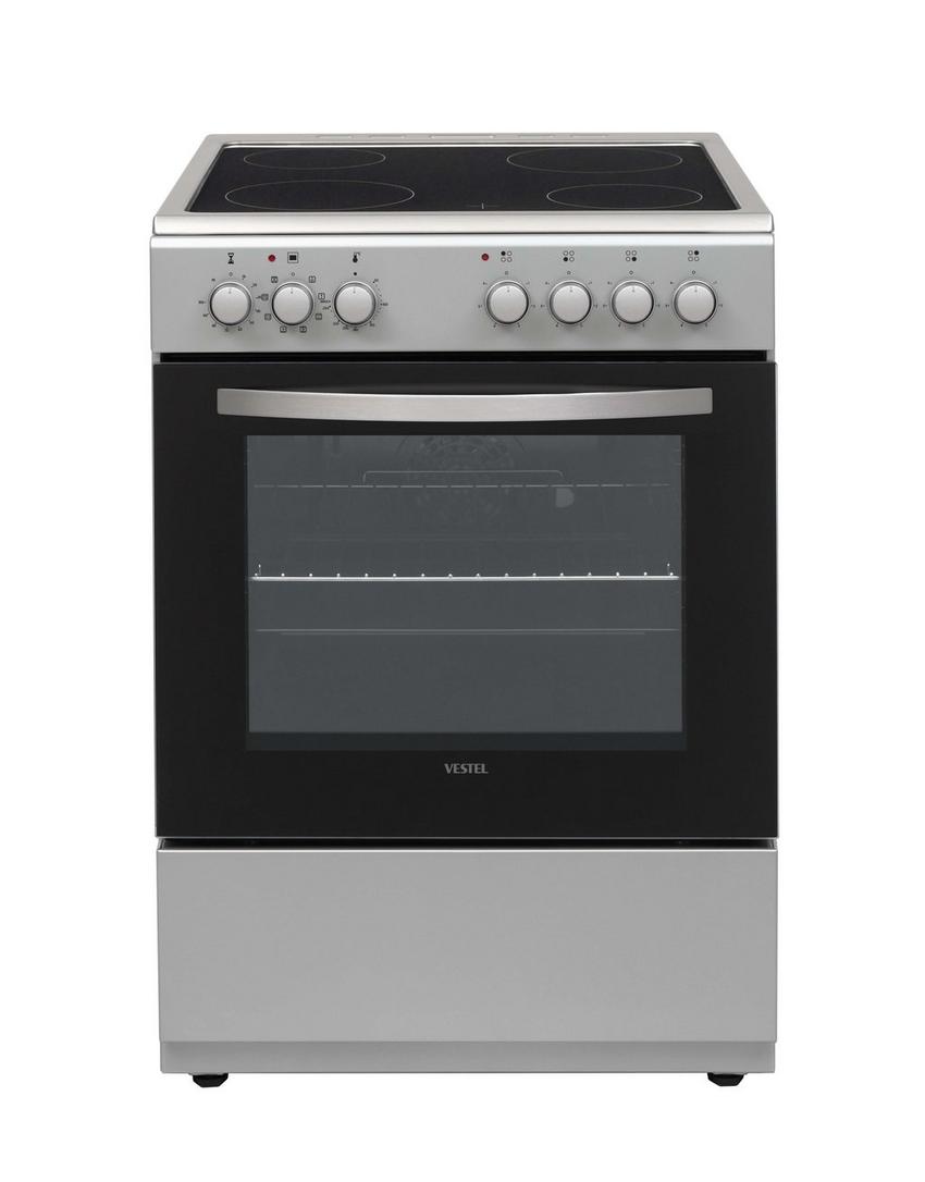 Vestel 4 Burner Electric Vitro Ceramic Cooker, FE6V0401MX