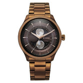 Titan TI-10050QM01 brown dial men watch