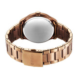 Titan Stellar Analog with Dual Moon Phase Men's Watch with Brown Dial and Bronze Stainless Steel Strap,10050QM01