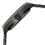 Titan Stellar Starlight Analog with Concealed Automatic Men's Watch with Violet Dial and Dark Gun Stainless Steel Strap,10051QM01