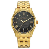Titan, Men's, Analog Watch, Gold Dial, with Stainless Steel Band, TI-10063YM01