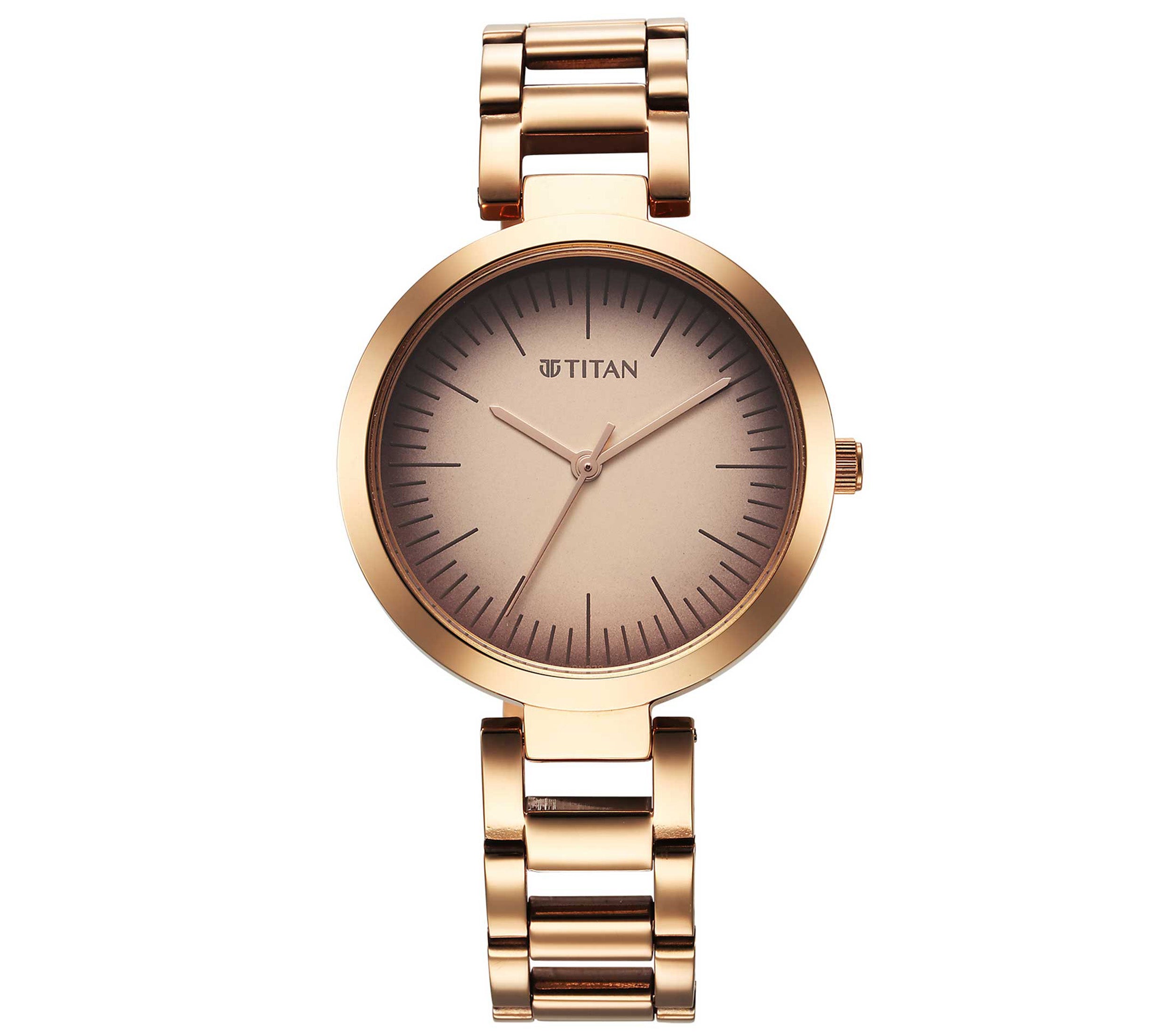 Titan, Women, Analog, Watch, Pink Dial, Stainless steel Strap, 2480WM06