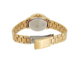 Casio Women's Watch Analog, Black Dial Gold Stainless Steel Strap, LTP-V004G-1BUDF