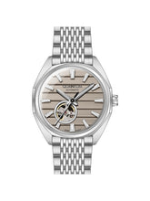 Quantum Men's Automatic Watch Beige Dial Metal Band, QMG1244.370