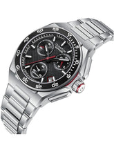 Quantum Men's Chronograph Watch Black Dial Metal Band, PWG1283.350