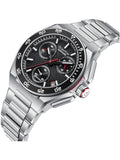 Quantum Men's Chronograph Watch Black Dial Metal Band, PWG1283.350