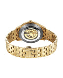 Titan Men's Automatic Watch Silver Dial With Gold Stainless Steel Strap , 90110YM01