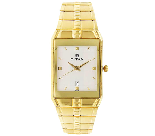 Titan, Men, Analog, Watch, White Dial, 9151YM01