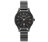 Titan Women's Watch Black Dial Black Stainless Steel Strap Watch, 2679NM01