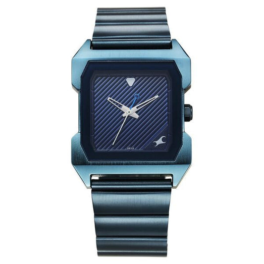 Fastrack, Men's, Analog Watch, Blue Dial, with Stainless Steel Band, FA-1474QM01