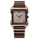 Fastrack Men's Watch Analog Beige Dial with Brown Stainless Steel Band, 1474QM02