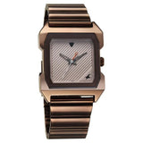 Fastrack Men's Watch Analog Beige Dial with Brown Stainless Steel Band, 1474QM02