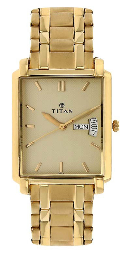 Titan, Men's, Analog Watch, with Stainless Steel Band, TI-1506YM02