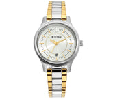 Titan Women's Watch Silver Dial Silver & Gold Stainless Steel Strap Watch, 2638BM01