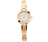 Titan Women's Watch Silver Dial Rose Gold Stainless Steel Strap Watch, 2598WM01