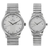 Titan, Unisex, Analog, Watch, Silver Dial, 1580SM03P
