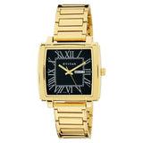 Titan Men's Watch Analog, Black Dial With Gold Stainless Steel Band, 1586YM02