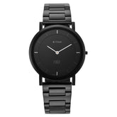 Titan Men's Watch Analog, Edge Collection Black Dial Black Stainless Steel Strap Watch, 1595NM01