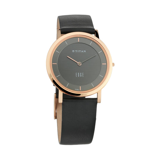 Titan, Men, Analog, Watch, Anthracite Dial, Leather Strap, 1595WL09