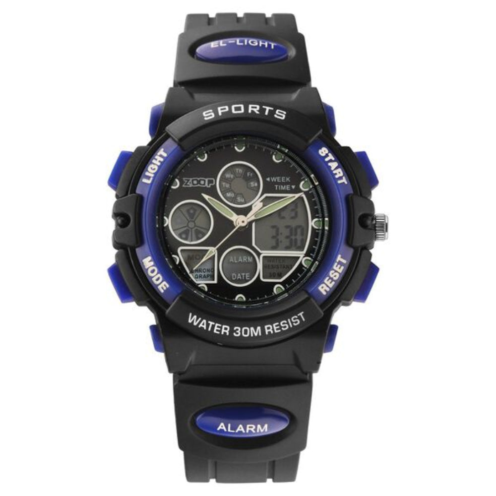 Zoop, Kids, Analog-digital, Watch, Black Dial, Resin Strap, 16033PP02
