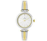 Titan Women's Watch Karishma Collection Analog, Silver Dial Silver & Gold Stainless Strap, 2574BM01