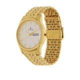 Titan Men's Watch Karishma Collection Analog, White Dial Gold Stainless Strap, 1636YM01 - view 2