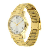 Titan Men's Watch Karishma Collection Analog, Silver Dial Gold Stainless Strap, 1644YM01