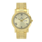 Titan Quartz Analog Men's Watch with Day and Date Champagne Dial Stainless Steel Strap, 1644YM03